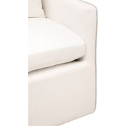 Essentials For Living Harmony Arm Dining Chair ~ LiveSmart Peyton-Pearl, Performance Bisque French Linen