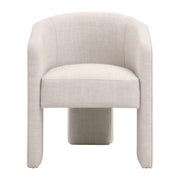 Essentials For Living Hall Arm Dining Chair ~ Performance Bisque French Linen