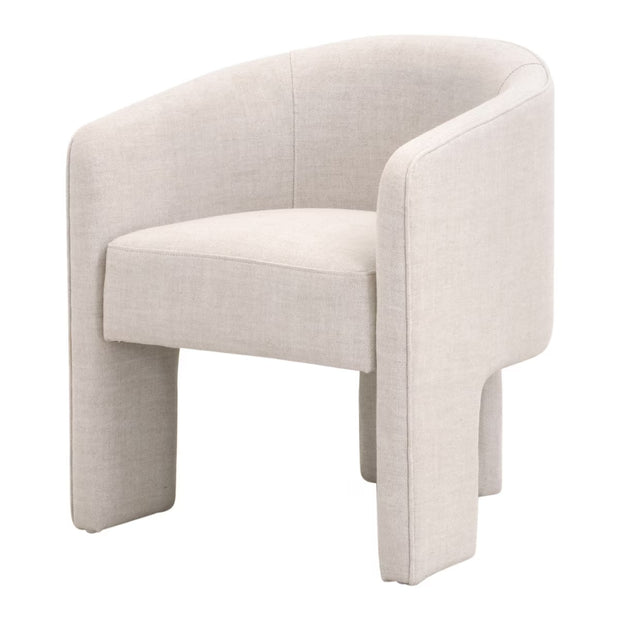 Essentials For Living Hall Arm Dining Chair ~ Performance Bisque French Linen