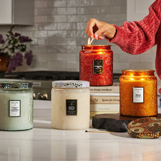 Voluspa Santal Vanille Luxe Jar Candle ~ 44 oz.