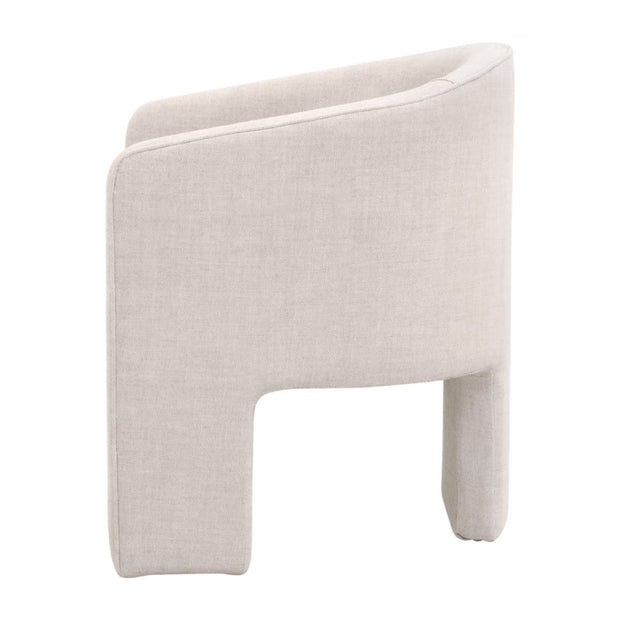 Essentials For Living Hall Arm Dining Chair ~ Performance Bisque French Linen