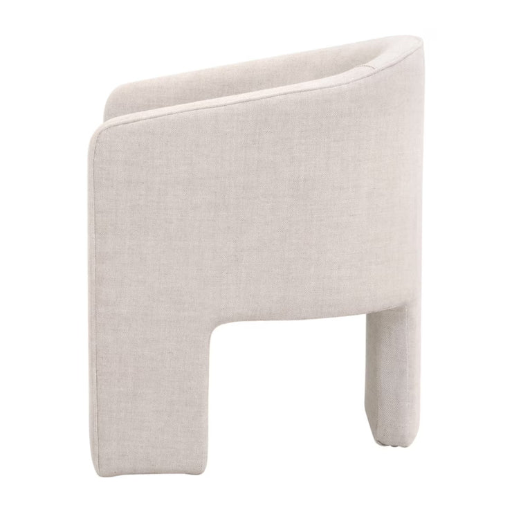 Essentials For Living Hall Arm Dining Chair ~ Performance Bisque French Linen