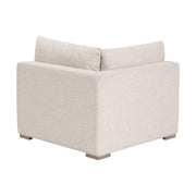 Essentials For Living Newport Outdoor Modular Corner Chair ~ LiveSmart Shapiro-Sand With Desert Accoya Legs
