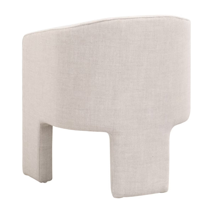 Essentials For Living Hall Arm Dining Chair ~ Performance Bisque French Linen