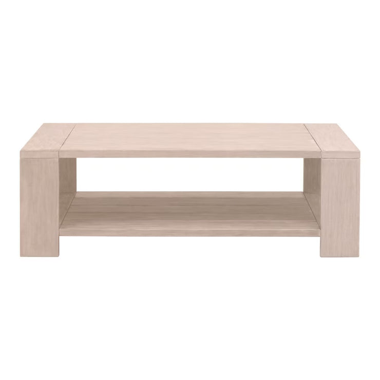 Essentials For Living Sur Outdoor Coffee Table ~ Washed Ever Teak