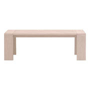 Essentials For Living Sur Outdoor Bench ~ Washed Ever Teak