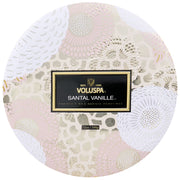 Voluspa Santal Vanille 3 Wick Tin Candle ~ 12 oz.