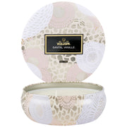 Voluspa Santal Vanille 3 Wick Tin Candle ~ 12 oz.