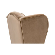 Essentials For Living Bennett Arm Dining Chair ~ Caramel Velvet With Natural Gray Oak Frame