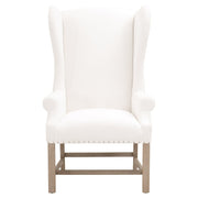 Essentials For Living Chateau Arm Dining Chair ~ LiveSmart Peyton-Pearl With Natural Gray Ash Frame