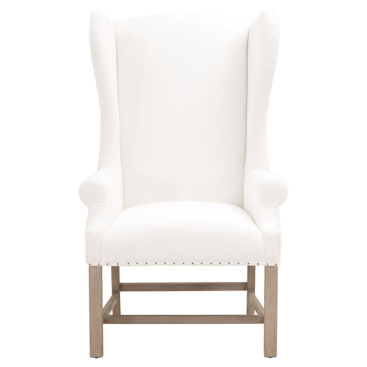 Essentials For Living Chateau Arm Dining Chair ~ LiveSmart Peyton-Pearl With Natural Gray Ash Frame