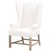 Essentials For Living Chateau Arm Dining Chair ~ LiveSmart Peyton-Pearl With Natural Gray Ash Frame