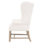 Essentials For Living Chateau Arm Dining Chair ~ LiveSmart Peyton-Pearl With Natural Gray Ash Frame