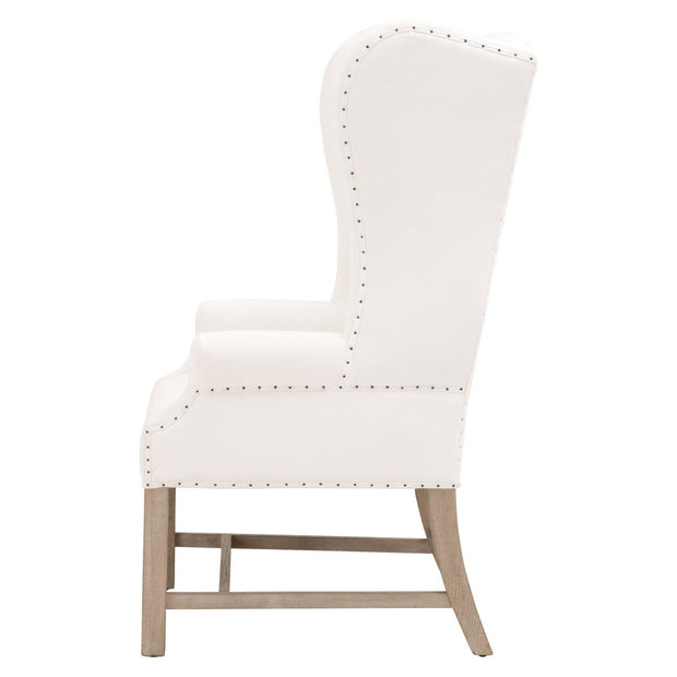 Essentials For Living Chateau Arm Dining Chair ~ LiveSmart Peyton-Pearl With Natural Gray Ash Frame