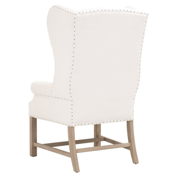 Essentials For Living Chateau Arm Dining Chair ~ LiveSmart Peyton-Pearl With Natural Gray Ash Frame