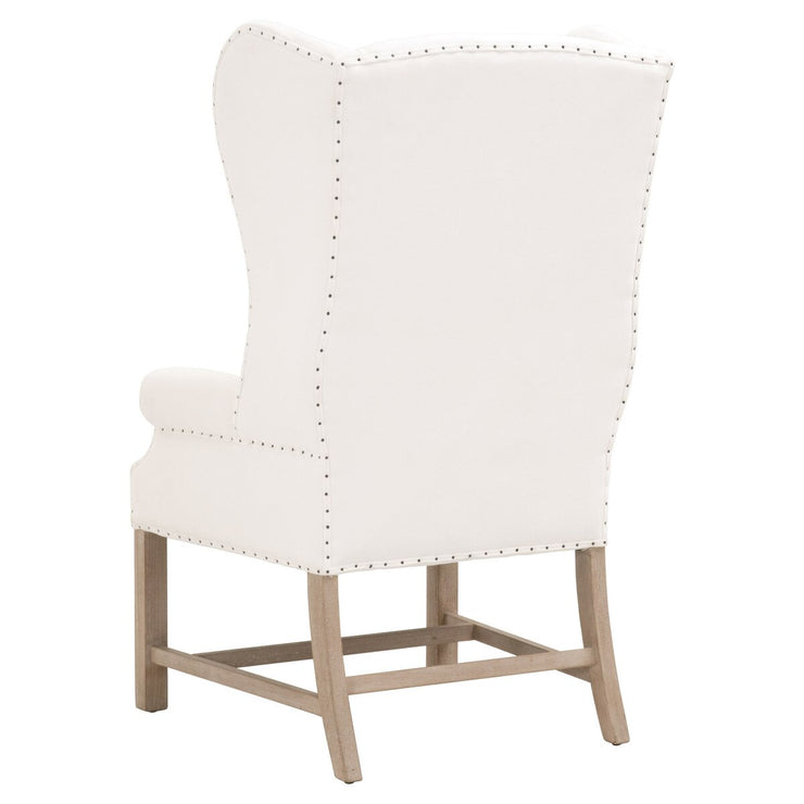 Essentials For Living Chateau Arm Dining Chair ~ LiveSmart Peyton-Pearl With Natural Gray Ash Frame