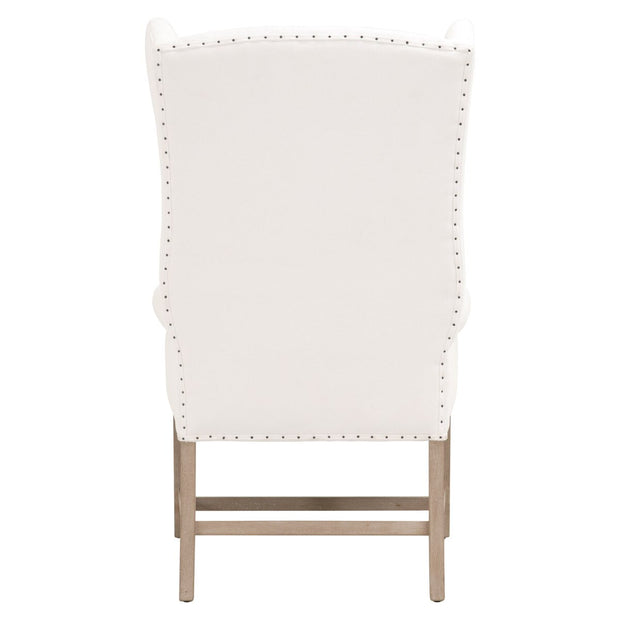 Essentials For Living Chateau Arm Dining Chair ~ LiveSmart Peyton-Pearl With Natural Gray Ash Frame