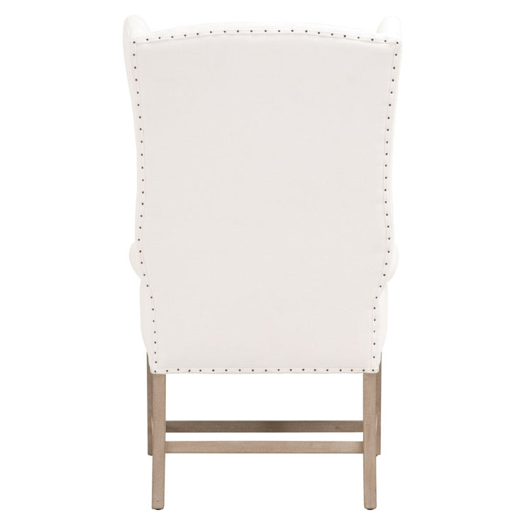 Essentials For Living Chateau Arm Dining Chair ~ LiveSmart Peyton-Pearl With Natural Gray Ash Frame