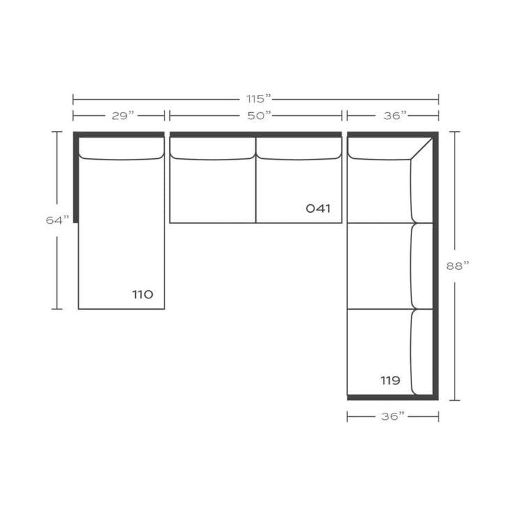 Rowe Furniture Martin Sectional  ~ Available To Custom Order In All Fabrics and Configurations