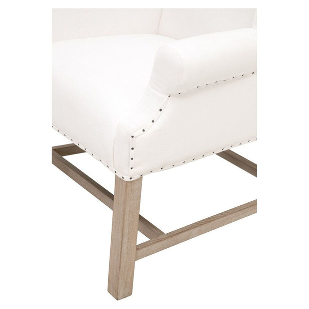 Essentials For Living Chateau Arm Dining Chair ~ LiveSmart Peyton-Pearl With Natural Gray Ash Frame