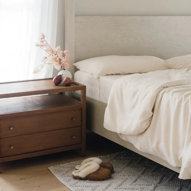 Cozy Earth Linen Bamboo Duvet Cover Available In Queen and King Sizes