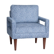 Crestview Collection Olaf Blue and White Accent Chair