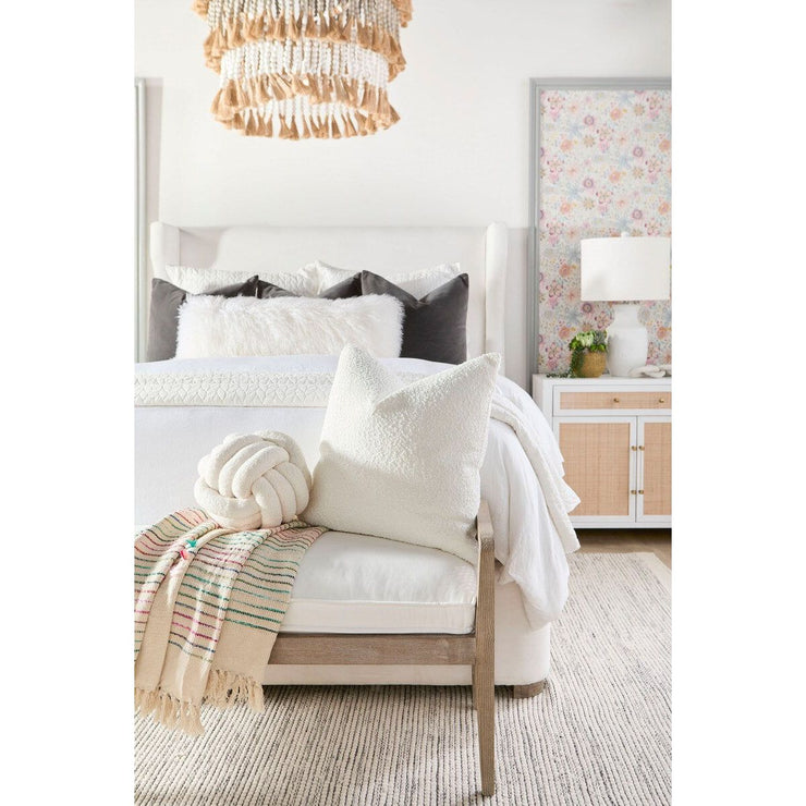 Essentials For Living The Basic 22” Essential Pillow ~ LiveSmart Boucle-Snow