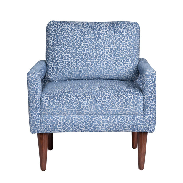 Crestview Collection Olaf Blue and White Accent Chair