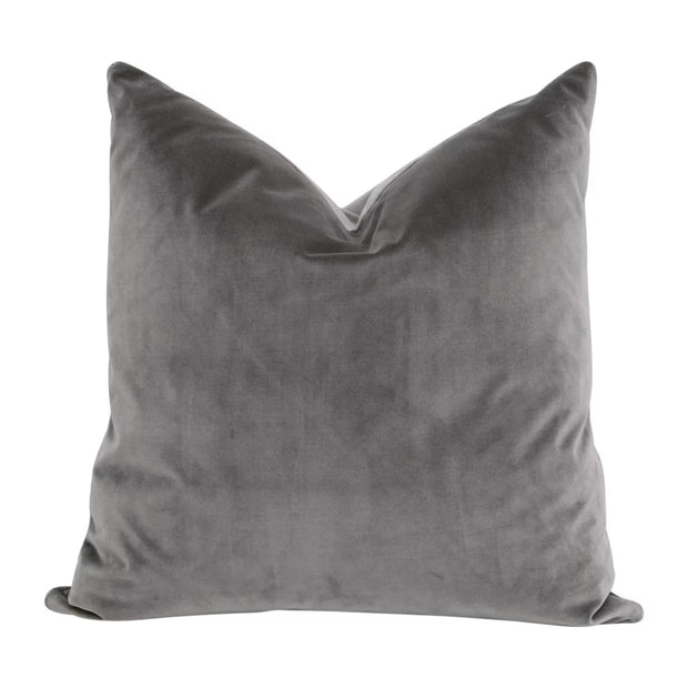Essentials For Living The Basic 22” Essential Pillow ~ Performance Dark Dove Velvet