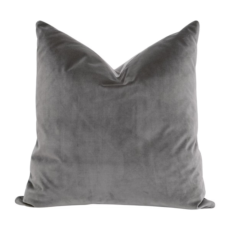 Essentials For Living The Basic 22” Essential Pillow ~ Performance Dark Dove Velvet