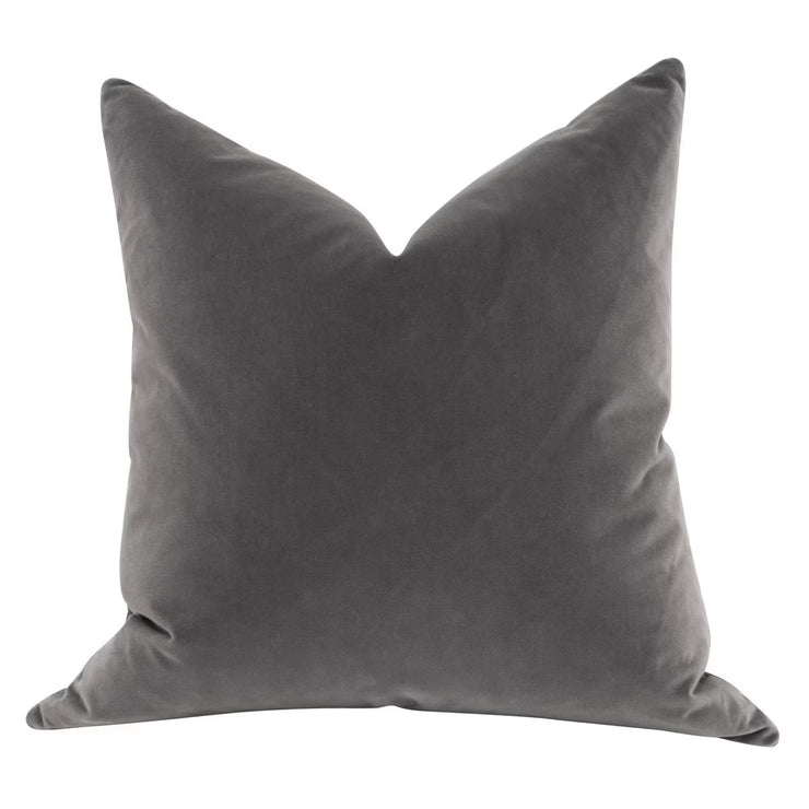 Essentials For Living The Basic 26” Essential Euro Pillow ~ Dark Dove Velvet