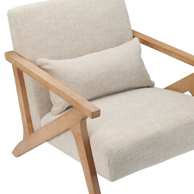 Crestview Collection Vance Off White Accent Chair