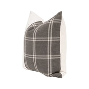 Essentials For Living The Lawyer 20” Essential Pillow ~ LiveSmart Walden-Smoke, LiveSmart Machale-Ivory Accent