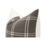 Essentials For Living The Lawyer 20” Essential Pillow ~ LiveSmart Walden-Smoke, LiveSmart Machale-Ivory Accent
