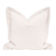 Essentials For Living The Little Bit Country 22” Essential Pillow ~ Performance Textured Cream Linen, LiveSmart Machale-Ivory Flange