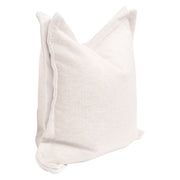 Essentials For Living The Little Bit Country 22” Essential Pillow ~ Performance Textured Cream Linen, LiveSmart Machale-Ivory Flange