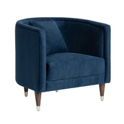 Crestview Collection Tarek Sergovia Marino Blue Armchair