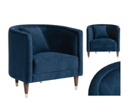 Crestview Collection Tarek Sergovia Marino Blue Armchair