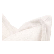 Essentials For Living The Little Bit Country 22” Essential Pillow ~ Performance Textured Cream Linen, LiveSmart Machale-Ivory Flange