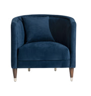 Crestview Collection Tarek Sergovia Marino Blue Armchair
