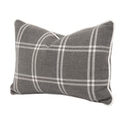 Essentials For Living The Not So Basic 20” Essential Lumbar Pillow ~ LiveSmart Walden Smoke, LiveSmart Machale-Ivory Piping