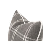 Essentials For Living The Not So Basic 20” Essential Lumbar Pillow ~ LiveSmart Walden Smoke, LiveSmart Machale-Ivory Piping