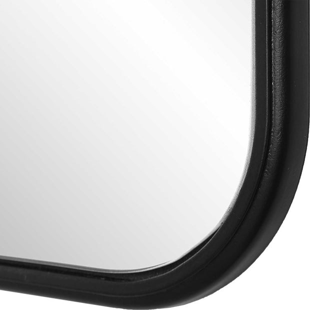 Casa Bella Living Finished Black Wavy Rounded Edge Mirror