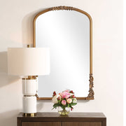 Casa Bella Living Engineered Wood Finished Rich Antique Gold Mirror