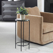 Casa Bella Living Finished Black Textured Iron Accent Table