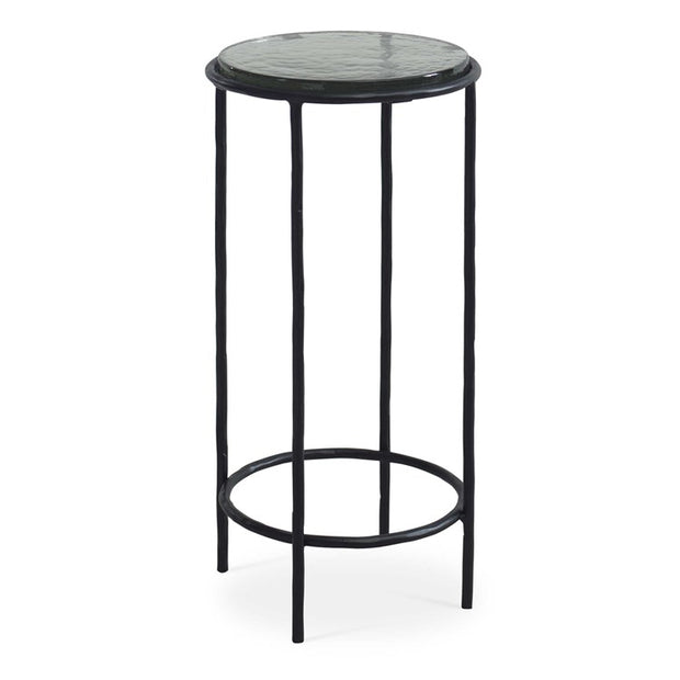 Casa Bella Living Finished Black Textured Iron Accent Table