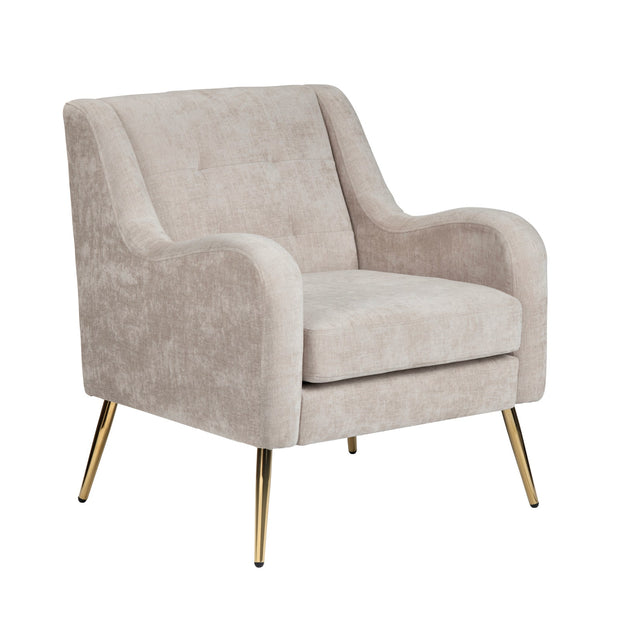 Crestview Collection Lanna Cream Tufted Accent Chair