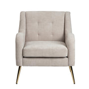 Crestview Collection Lanna Cream Tufted Accent Chair