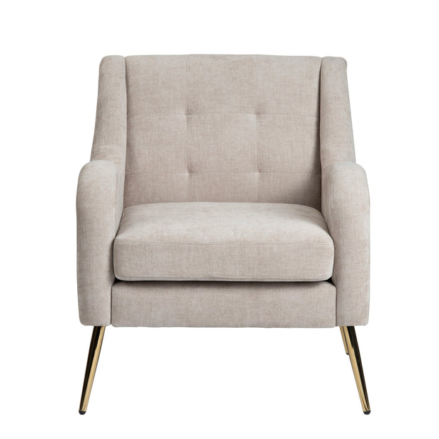 Crestview Collection Lanna Cream Tufted Accent Chair