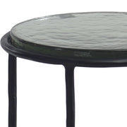 Casa Bella Living Finished Black Textured Iron Accent Table